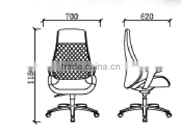 White racing style office leather chair GZH-CK0036