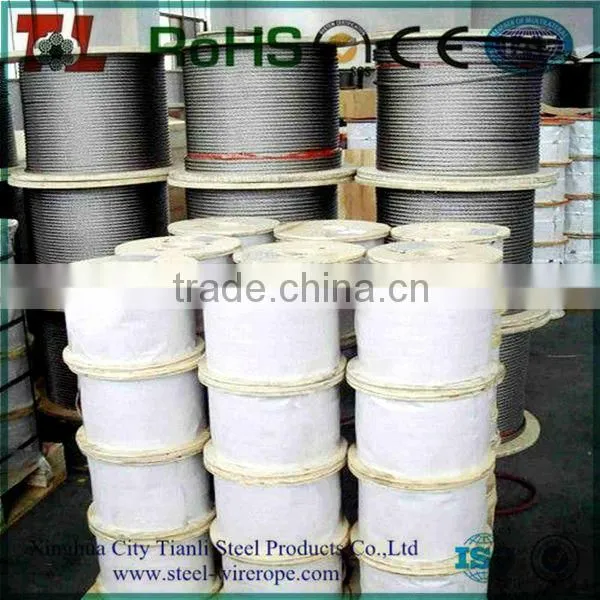 High Quality Black Nylon Wire Rope/ Nylon coated wire rope