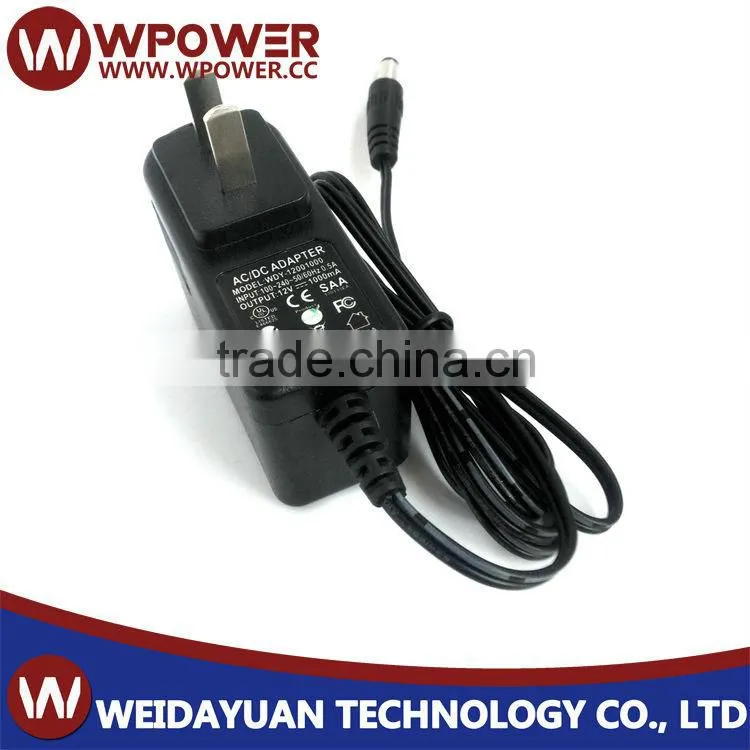 12V 1A AC to DC power adaptor in Shenzhen for led with 12V1A