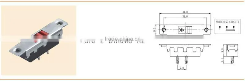 Hight current Slide Switch &115-230 voltage selector slide switch