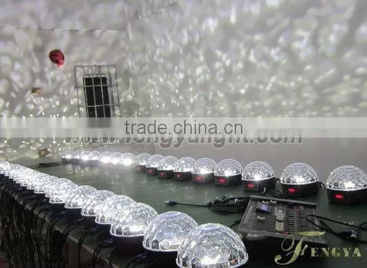led rgbw crystal magic ball effect disco light
