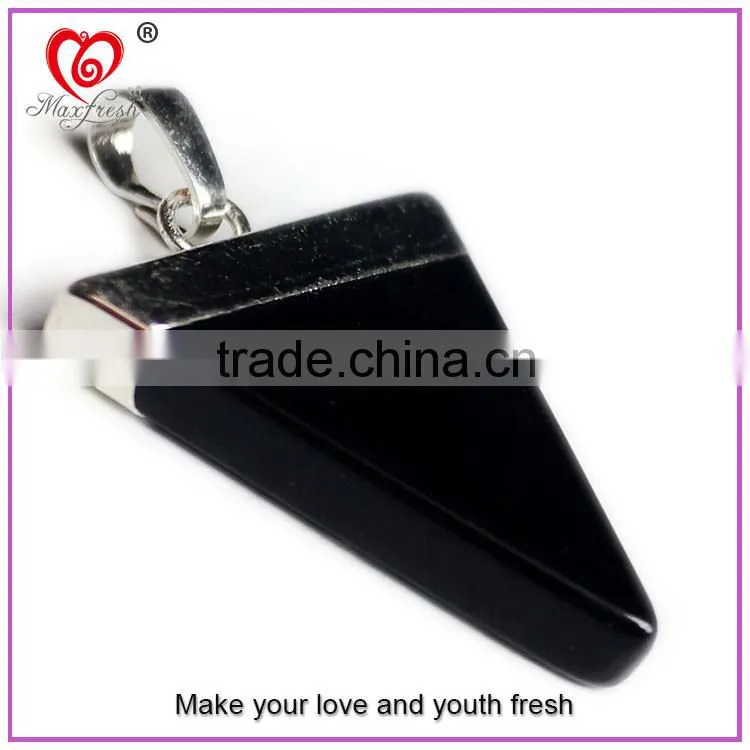 Natural Quartz Different Kinds Crystal Point Pendant for Necklace Natural Crystal Stone Pendant Design Mixed Triangle Stone