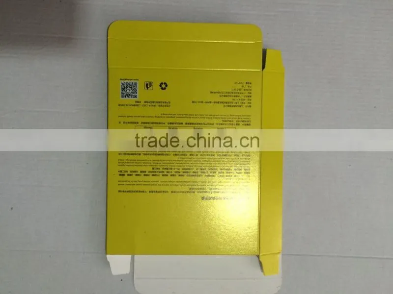 beautiful paper cosmetic box with hot stamping and embossing