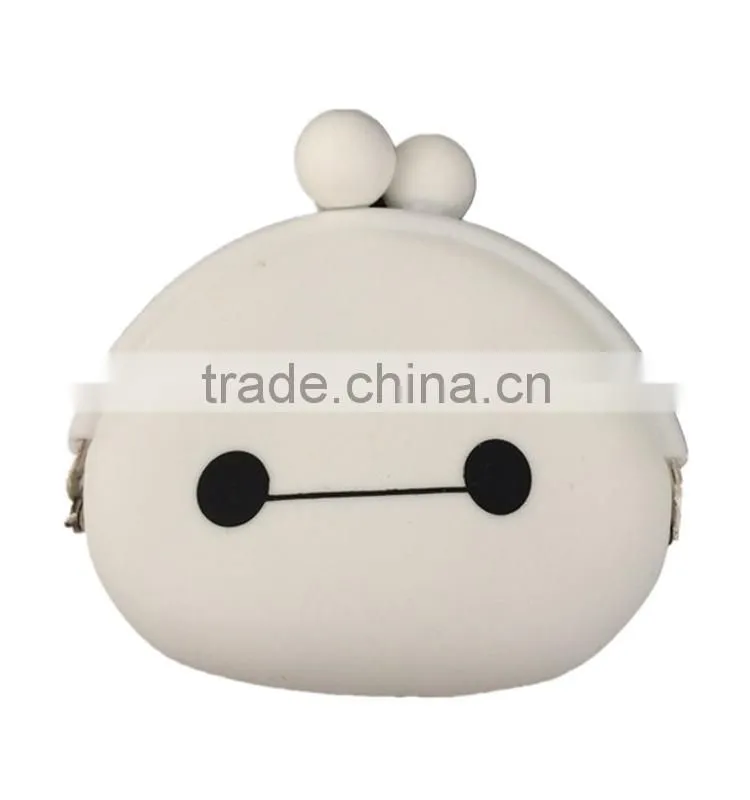 2015 hot baymax silicone shoulder bag with silicone chain
