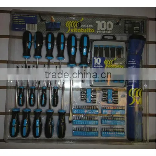 8pcs screwdriver set with turneries in blister card packing