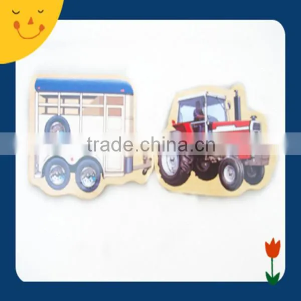 Paper/wooden puzzle fridge magnet for children