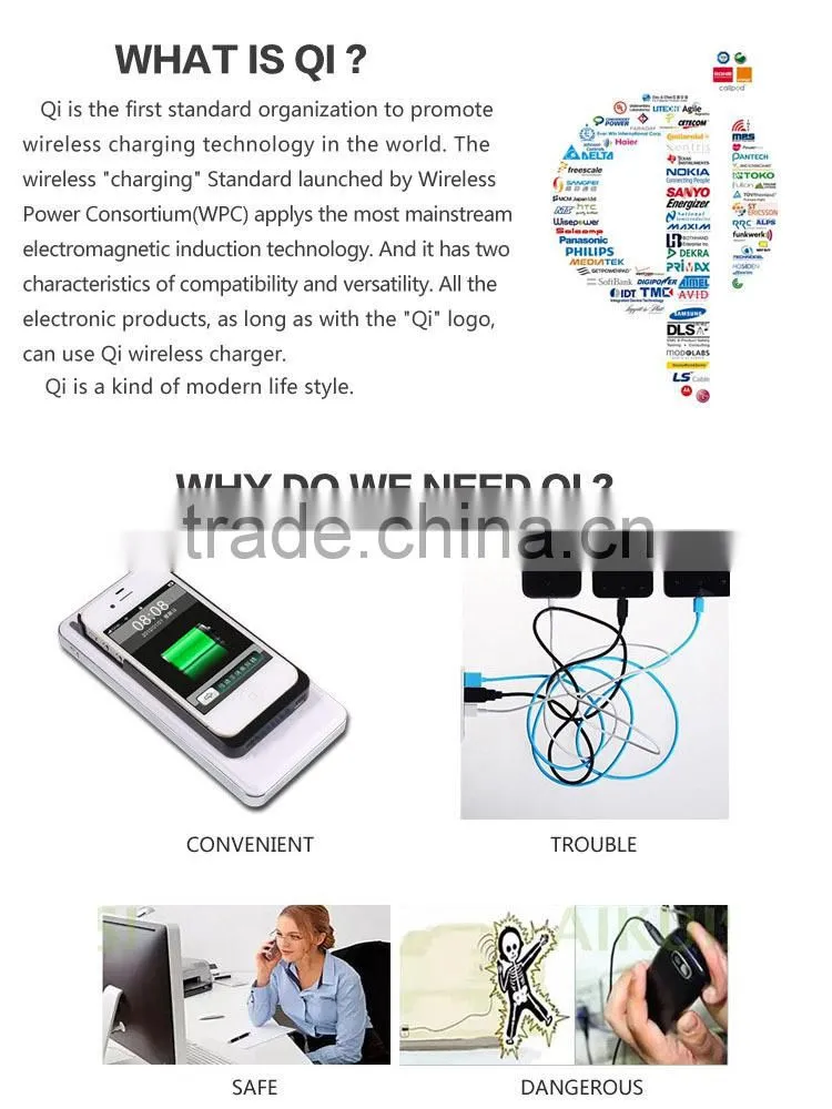 CE,RoHS,FCC Approved qi wireless charger receiver,OEM/ODM quick deliver power paster