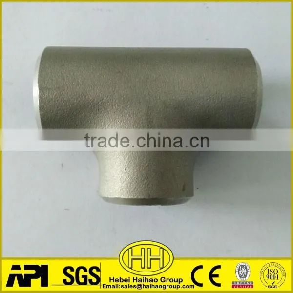 1 inch sch10 ss304 butt weld pipe fittings equal tee