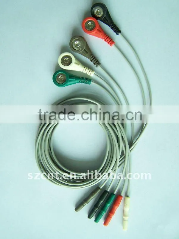 5 pin ECG cable, lead wire