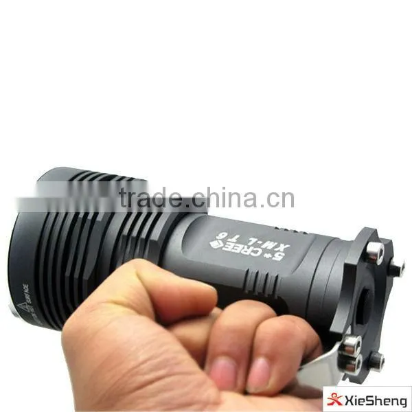 5000 lumen handle lamp wapterproof portable and rechargeable led flashlighting