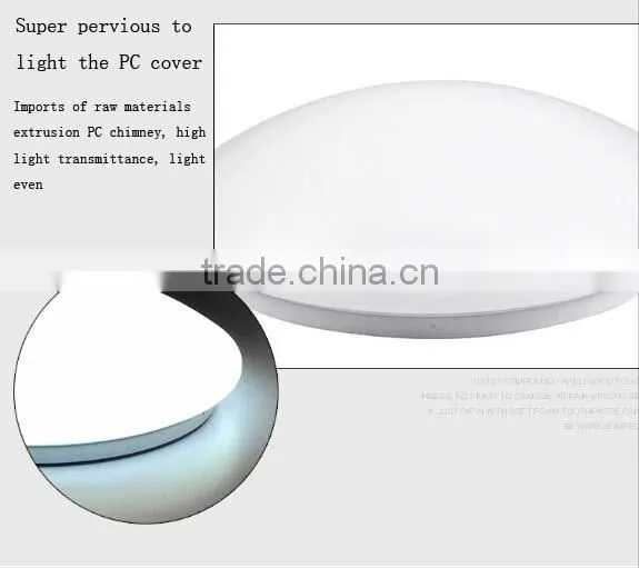 Microwave motion sensor LED ceiling lamp Diameter 300mm 18w sensor on off