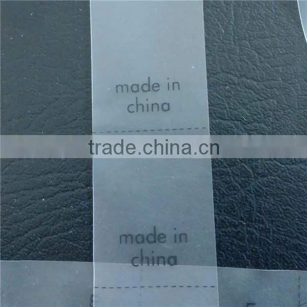 Shanghai QG High quality hot sale TPU brand label with Eco-friendly feature