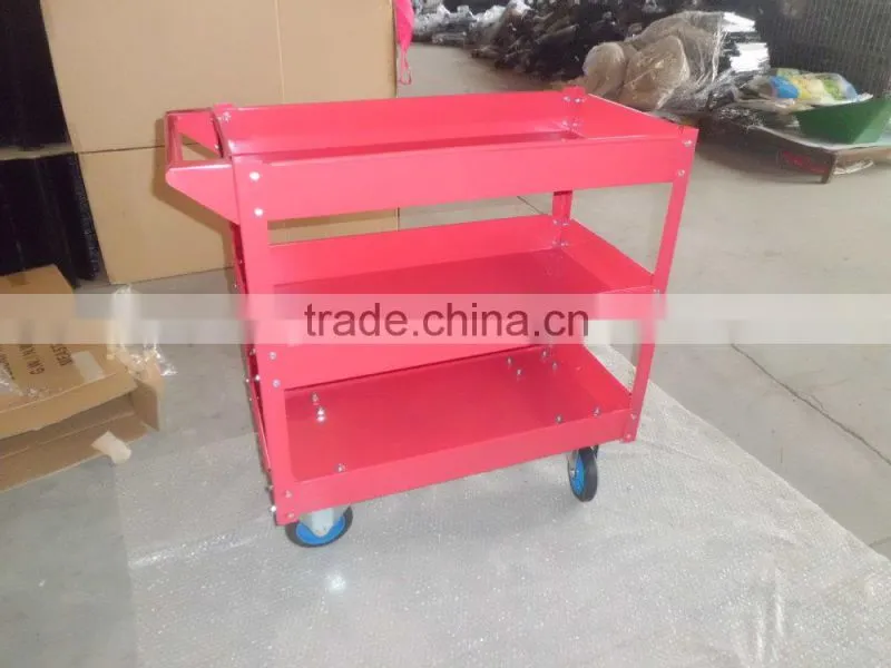 Iron Material tool cart/ service cart, with superior loading capacity