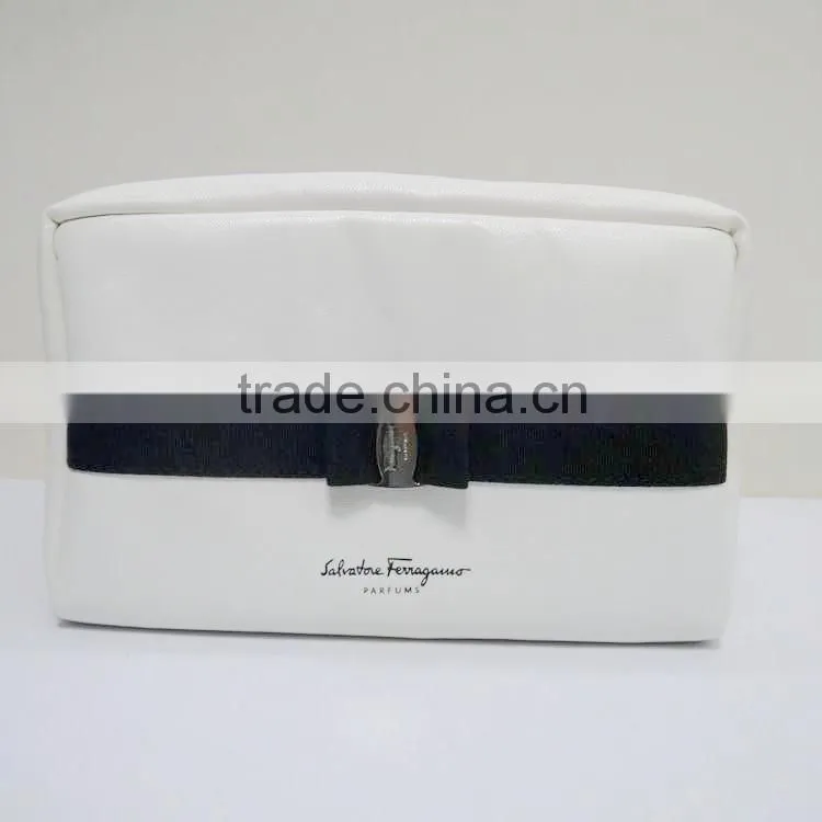 2016 hot sale cosmetic bag luxury PU makeup bag factoy wholesale lady toiletry bag