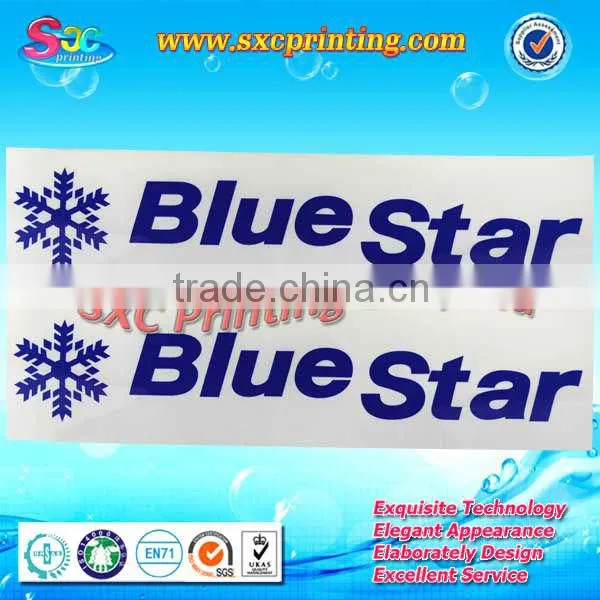 transparent vinyl sticker with high quality