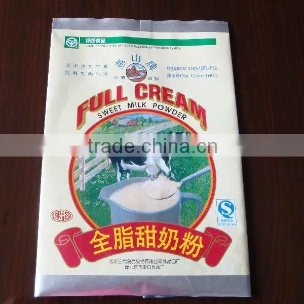 Hot sell T seal plastic coffee tea milk powder bag