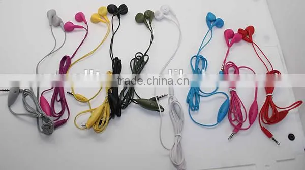 Low Cost decent quality earphone Disposable head phones (white,Black color)