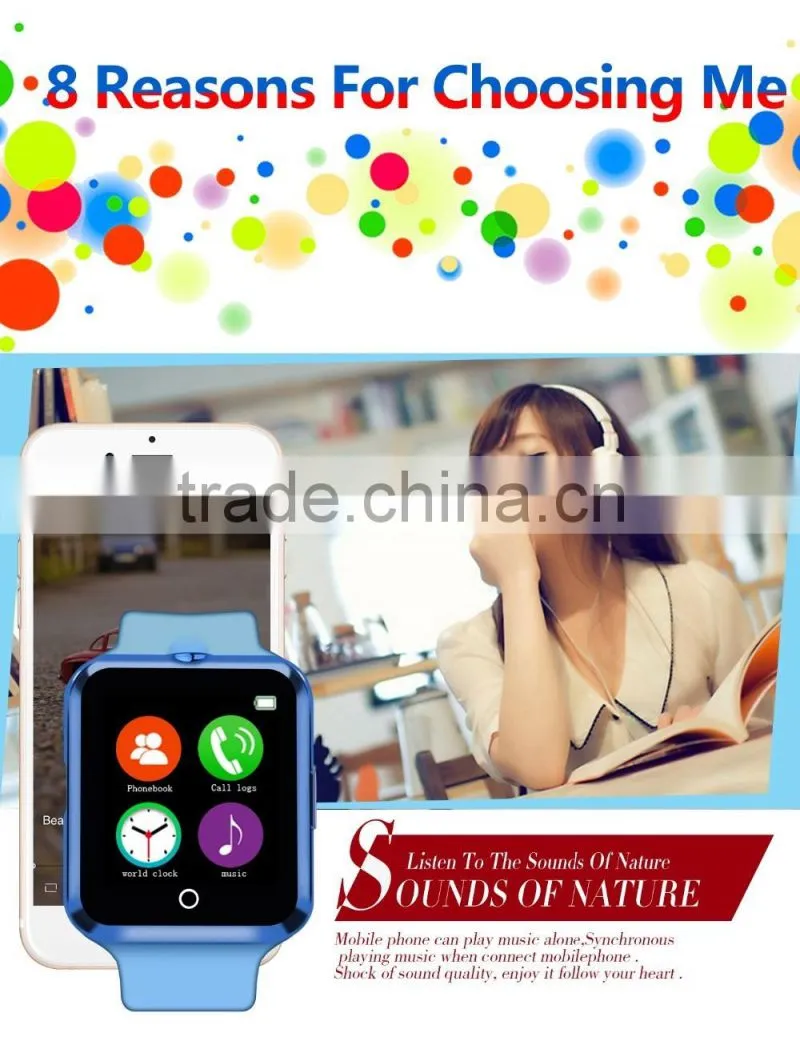 C88 Sync Notifier Support SIM TF Card Camera Smartwatch For IPhone IOS Android For Samsung Sony Xiaomi Smart Bluetooth Watch