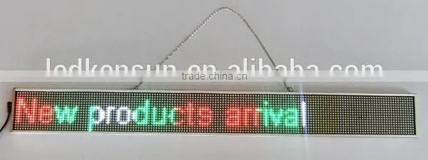 Most beautiful design silver color frame small running message text led display board