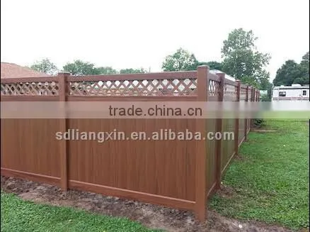 new design dark brown vinyl fence