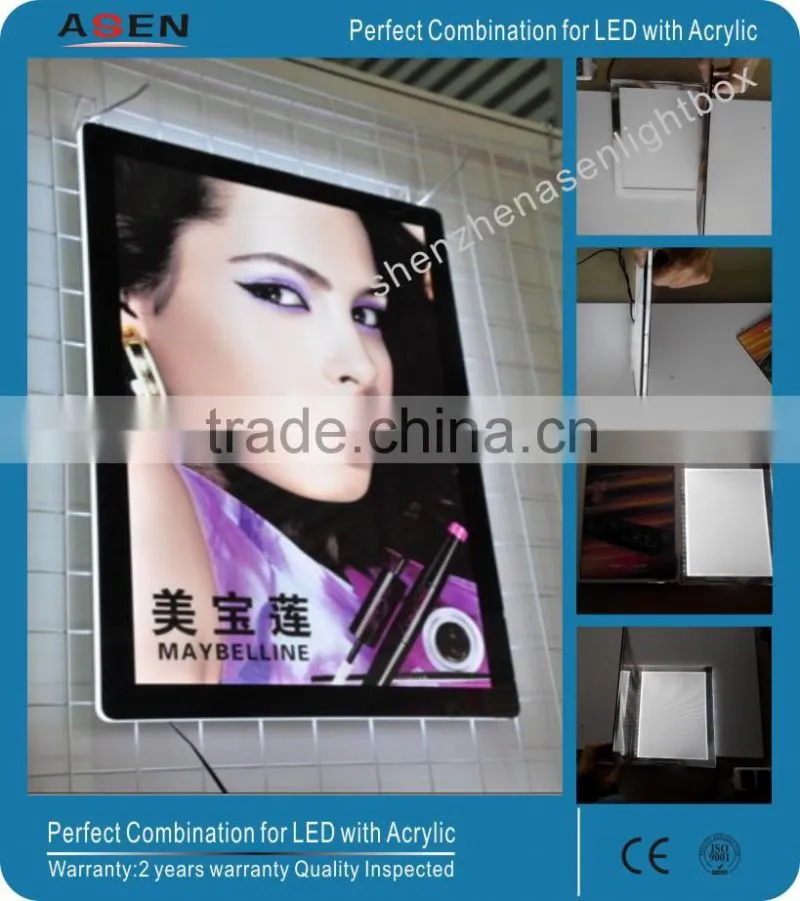 Shenzhen China Factory New Style Advertising LED Board Magnetic Light Display Boxes