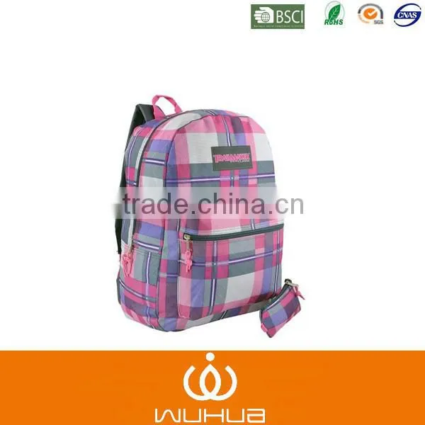 purple color high quality cheap designer kids school bag