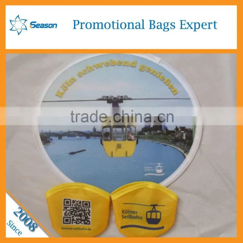 Wholesale soft foam frisbee with hole cloth foldable frisbee fan