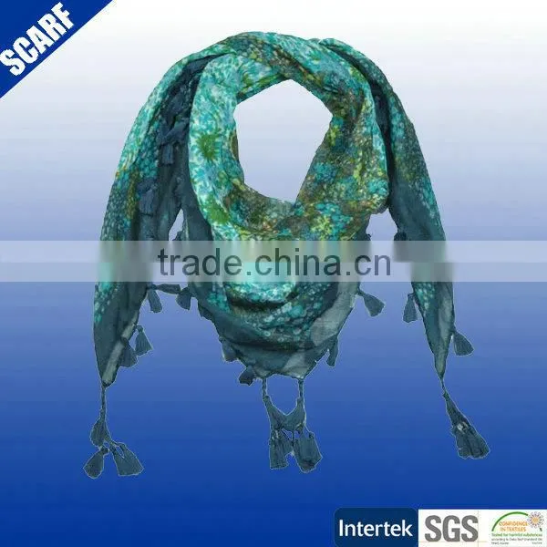 Popupar design 2016 women printed silk foulard