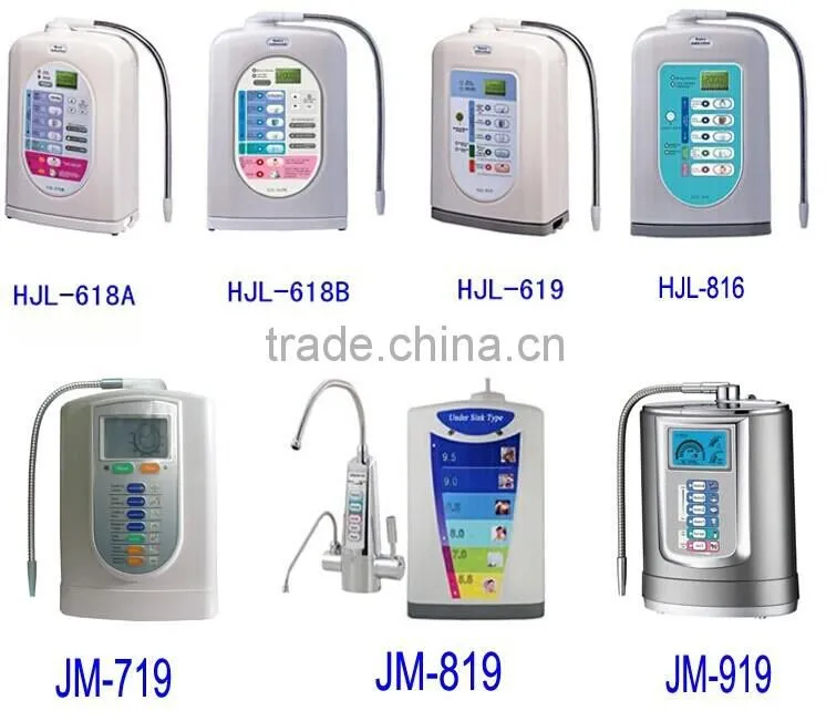 White color 5 Plates alkaline water ionizer machine with PH from 5.0-9.5