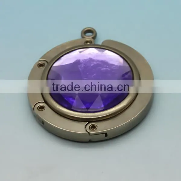 OEM Blank Purse Hook With Crystal For Tables Made In China