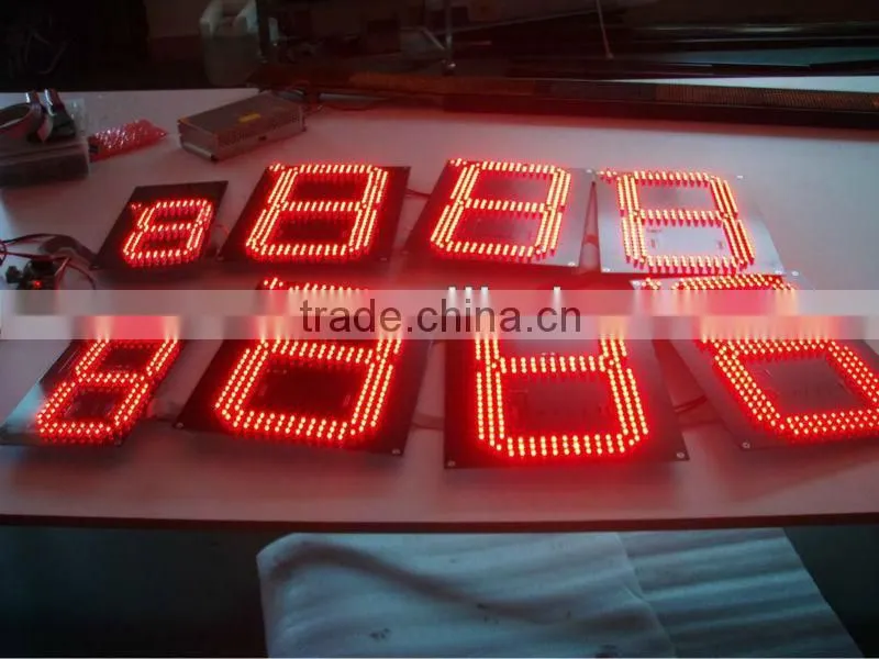 10 inches Outdoor WATERPROOF 7 segment led display 4 digit