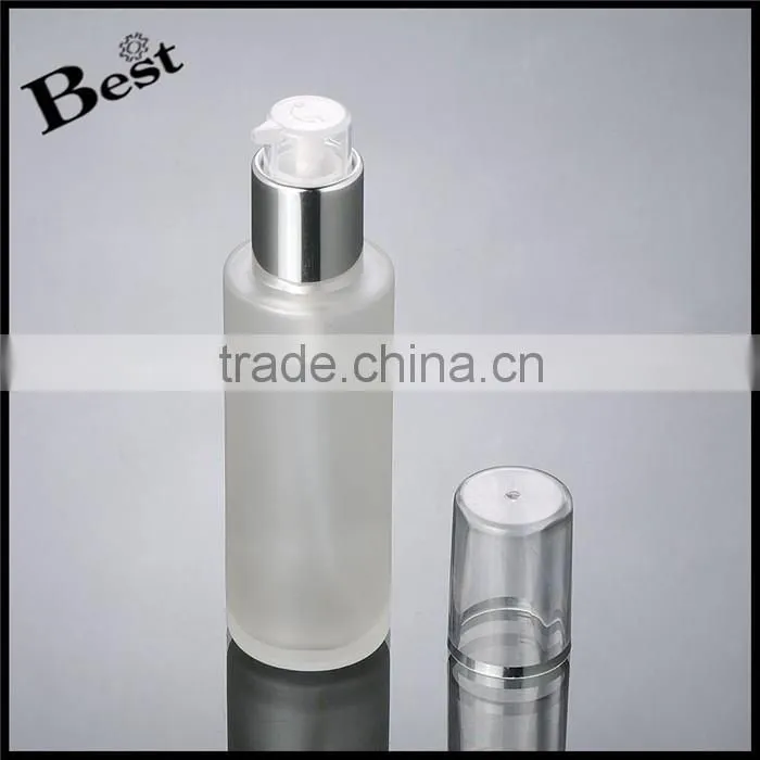 100ml glass bottle frosted glass bottle pump glass bottle