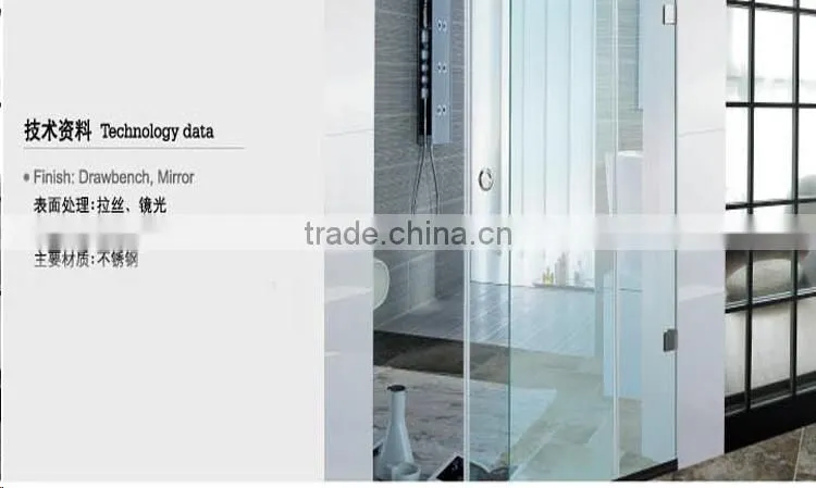 Heavy duty SUS 304 glass door hinge 180 degree galss door hinge