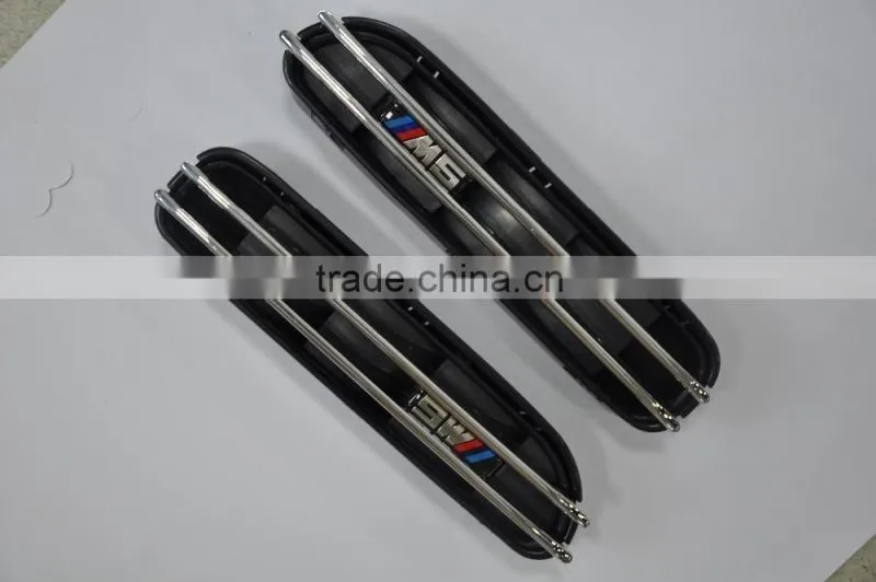 For BMW 5 Series E60 E61 M5 Side Fender ABS Matte Black Side Grills Side Vent
