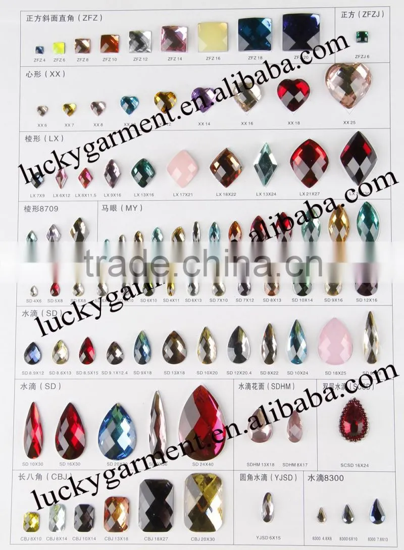 sew on stone resin stone glue on flatback rhinestone oval shape with/without holes