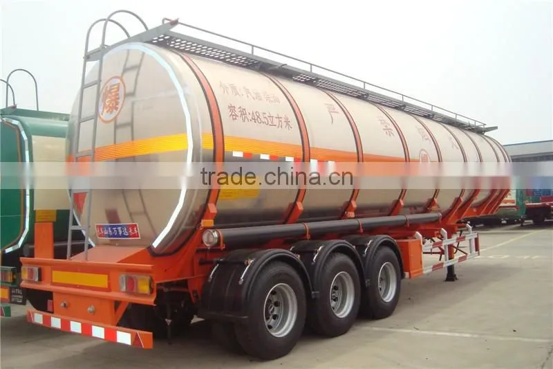 CIMC brand Goose neck Oil Tank Trailer 13 Ton Fuwa Axle 42000L For Petroleum and Fuel