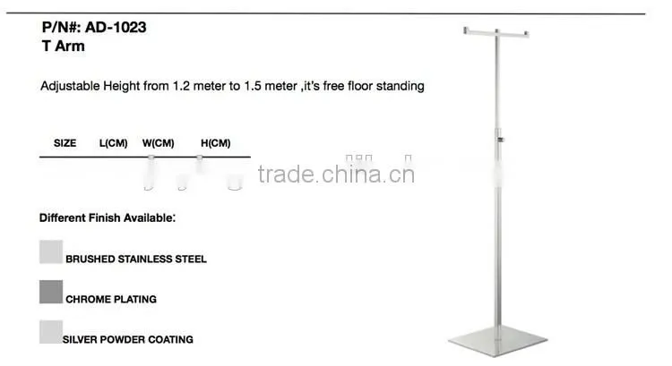 MDF Shelves Floor Standing Slatwall Shoe Shelf with Wheels