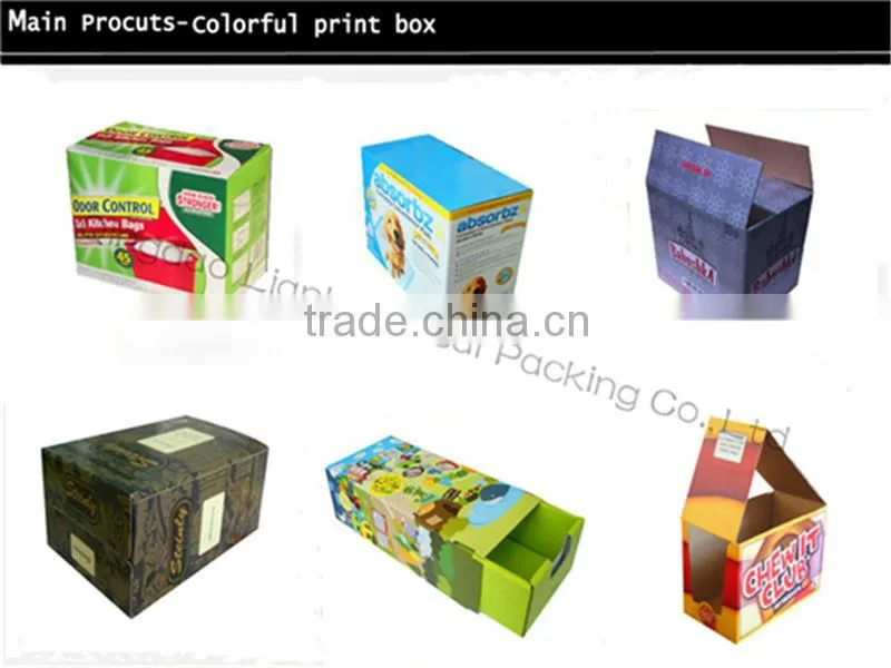 Customized logo corrugated white box / white paper box
