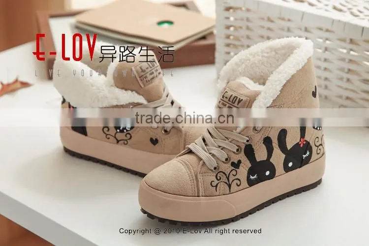 Hot sales high quality and cheap ladies winter shoes