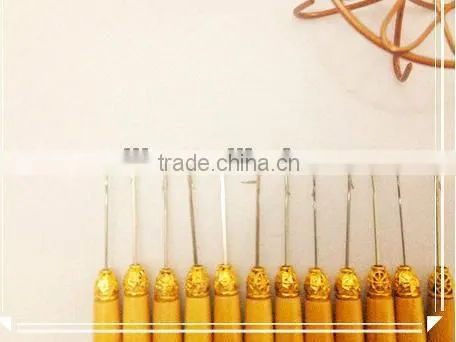 Cheap Hair Hook Needles Clamp Wood Needle Hook For Hair Extension Tools