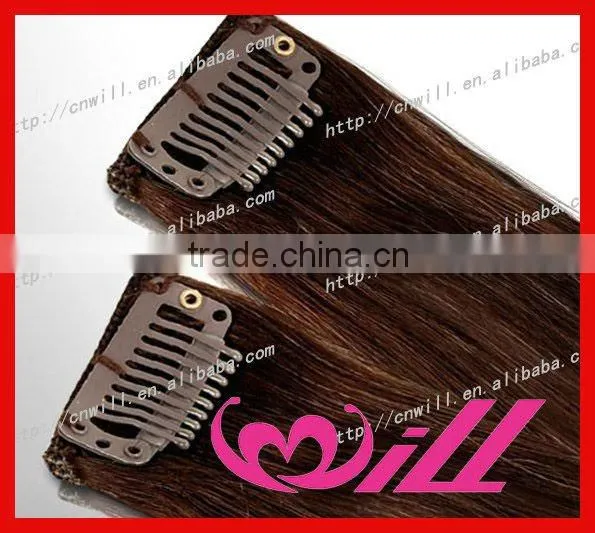 one piece clip on hair extension straight clip on hair extension
