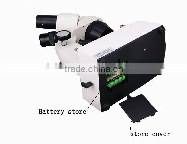 Straight Arm Gem Binocular Microscope with 20-40X Magnification