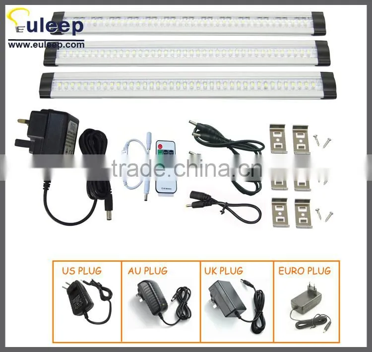 EULEEP Warm White Aluminum Slim Led cabinet light,12-Inch,4w,wall mounted Installation Use for Drawers and Kitchen