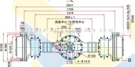 China xuzhou xcmg compactor road Roller axle parts XG-22JR Road roller spare parts