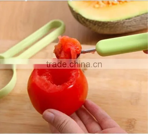 Multi-functional Stainless Steel Device for Digging Capsule, Fruit Pulp Slicer