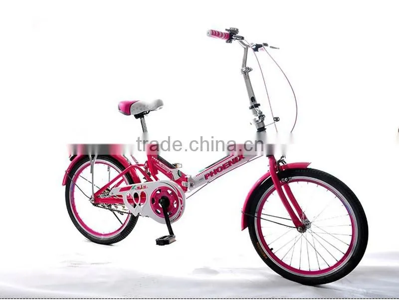 20-inch shock absorbing folding bike high carbon steel students bicycle