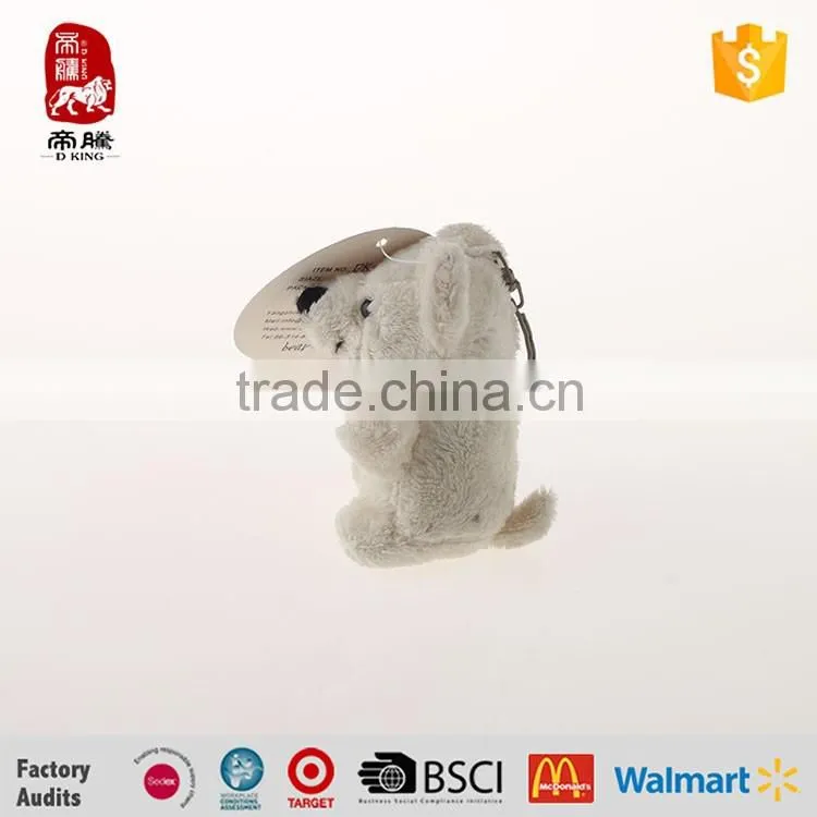 Plush teddy bear keychain wear bow tie china manufacture