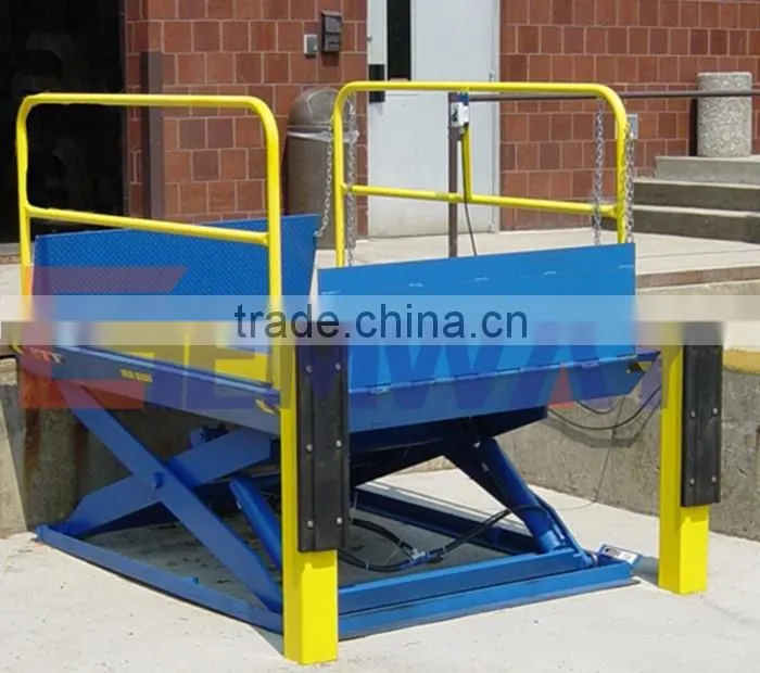 3.5ton Warehouse hydraulic scissor loading dock lift platform