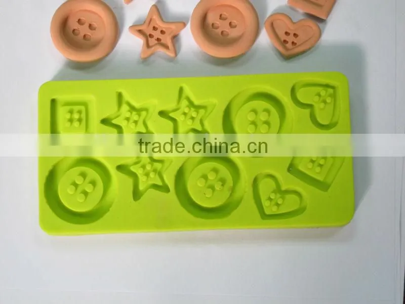 Button Shape Silicone Fondant Mould