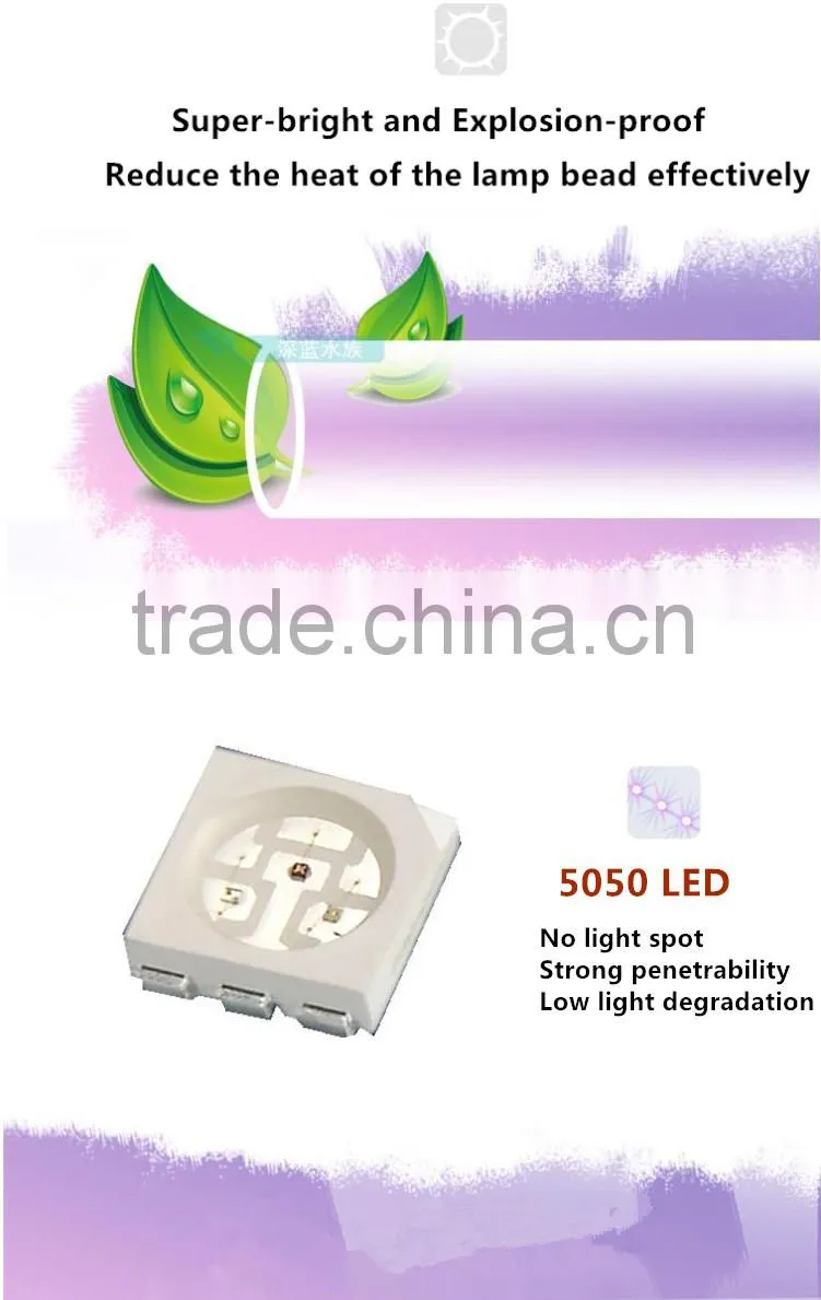 37cm 5050 Smd Led RGB 4W Red Tube Chinese Led Submersible Light For For Hailea Aquarium Tanks